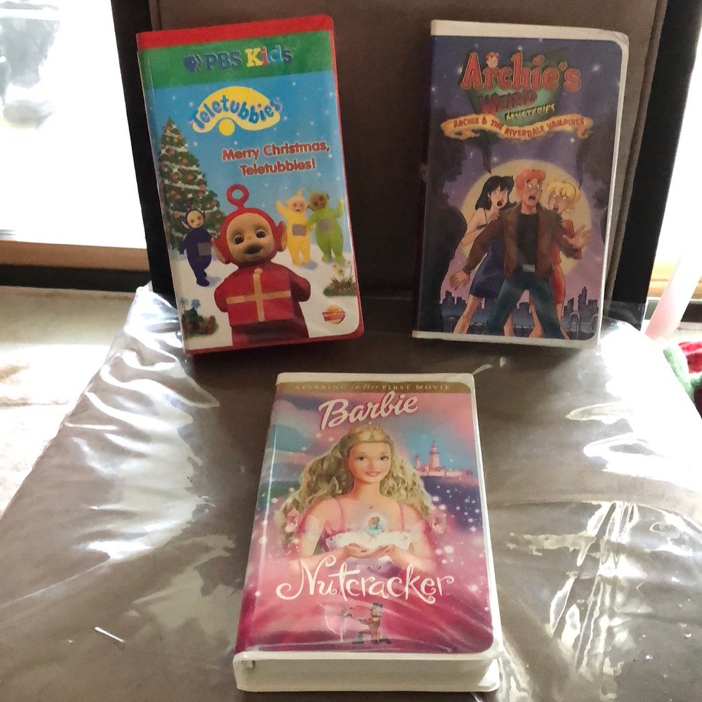 (3) VHS Tapes🥳4xHP🥳Teletubbies, Archie’s & Cinderella